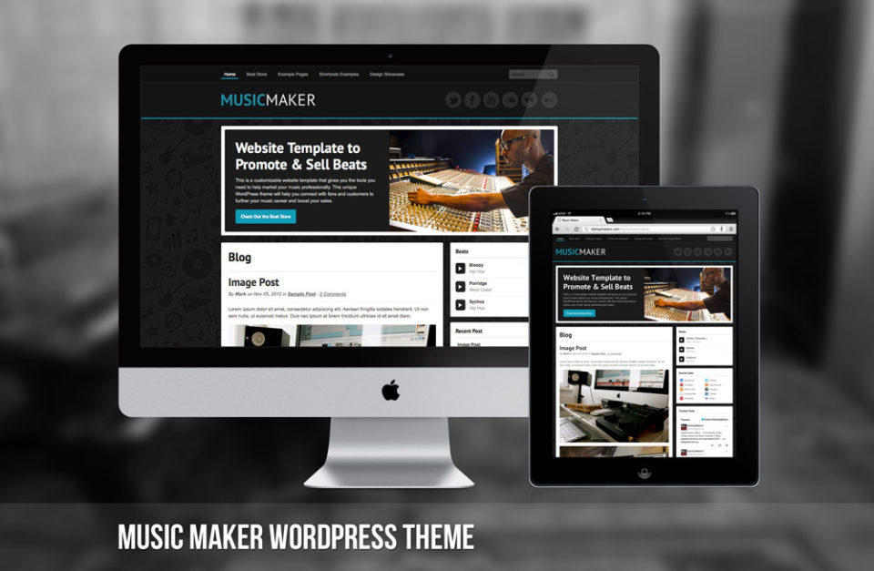 Music Maker WordPress Theme