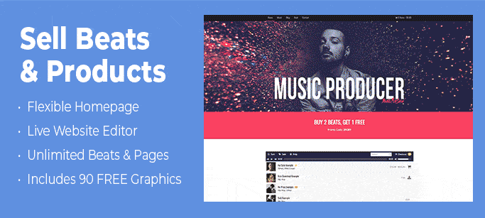 Sell Beats & Products Online - Beat Selling WordPress Theme Sell Beats & Products Online - Music Maker WordPress Theme