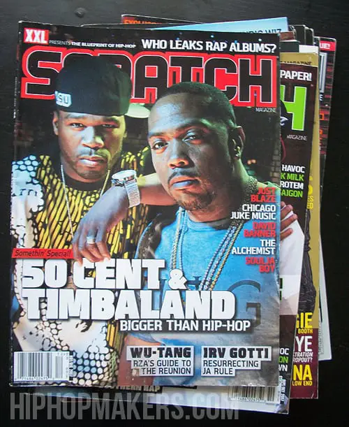 50 Cent & Timbaland Scratch Magazine