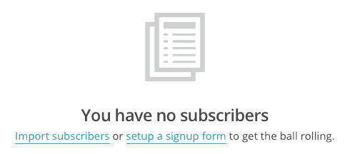 MailChimp set up signup forms