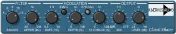 30 FREE Phaser VST Plugins For 2024   Kjaerhus Audio Classic Phaser VST Plugin 364x70 