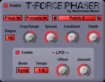 Mastrcode Music T-Force Phaser VST Plugin