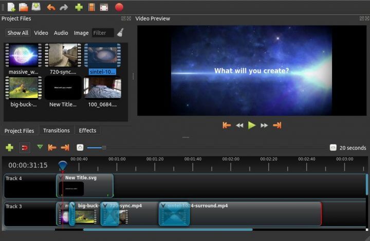OpenShot Free Video Editing Software Program