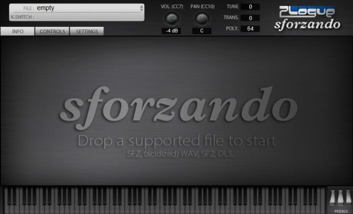 sforzando - Free Sampler VST Plugins for FL Studio