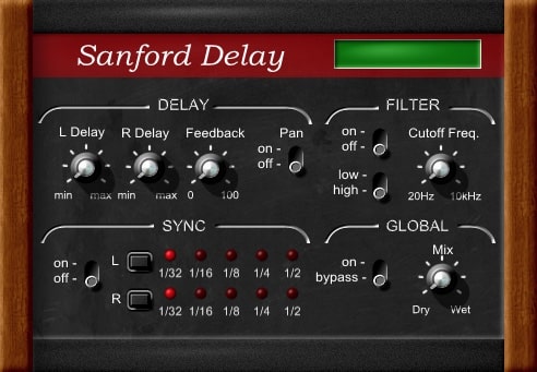 Sanford Delay VST Plugin