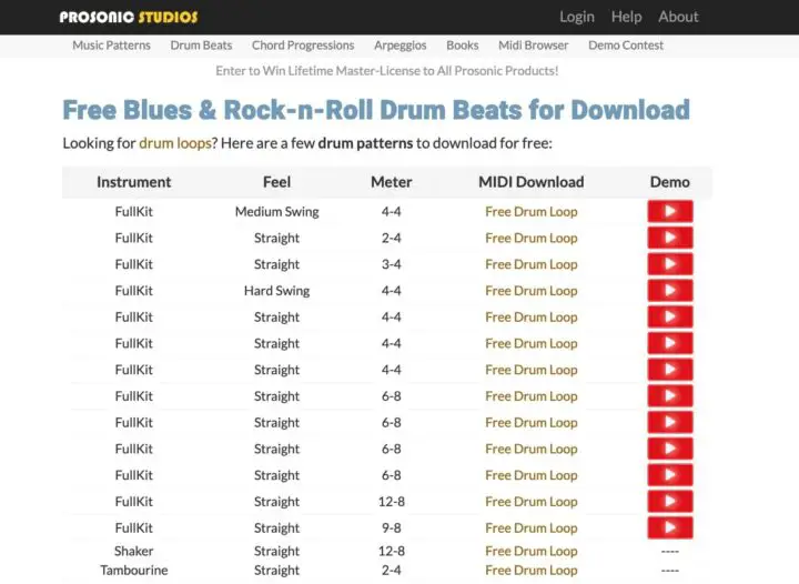 Blues And Rock-n-Roll Drum Beats