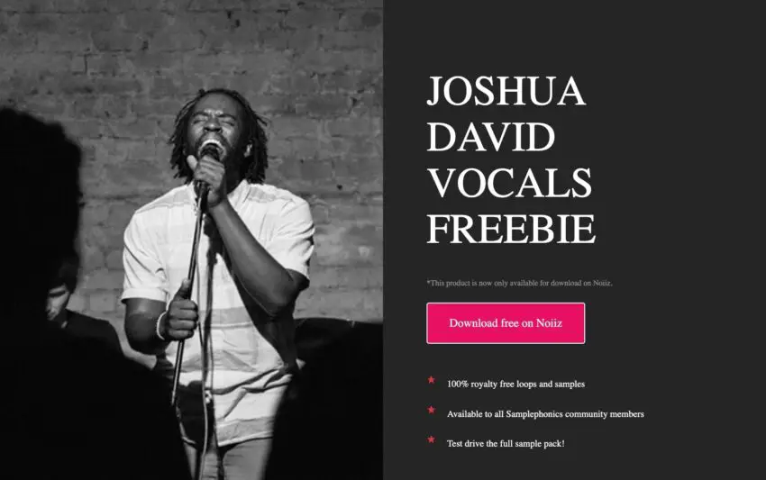 Joshua David Vocals Freebie