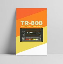 TR-808 Rhythm Composer (11x17 Poster)
