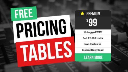 How to Add a Free Pricing Table to Your Music Website Easily