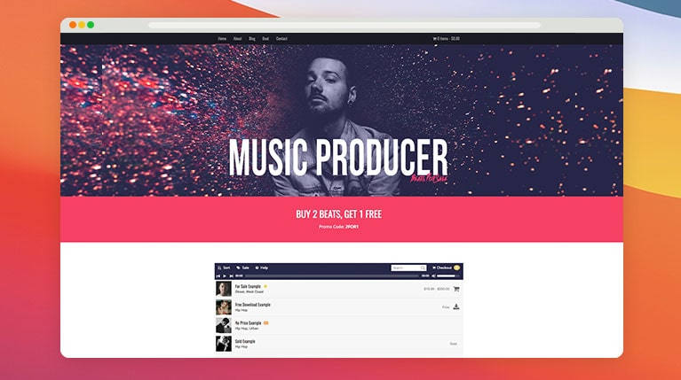 Create a Beat Selling Website Music Maker Theme