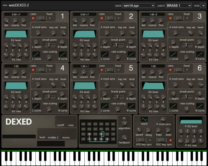 DEXED Online Synthesizer