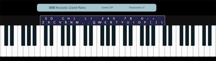 Online MIDI Piano