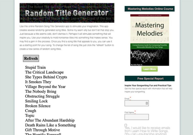 13 FREE Song Name Generator Apps For Song Titles!