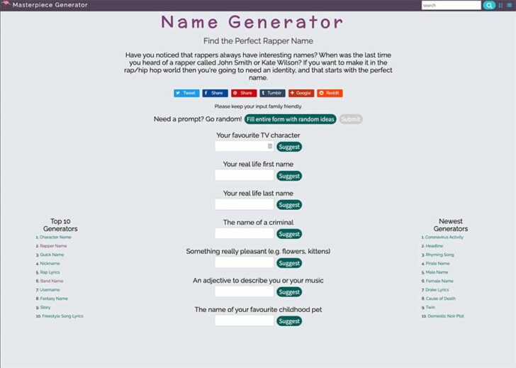 25 Free Rap Name Generator Apps To Get Rap Name Ideas