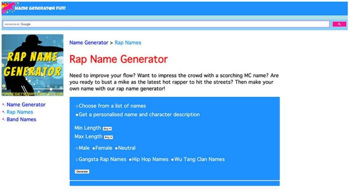 Name Idea Generator Fun