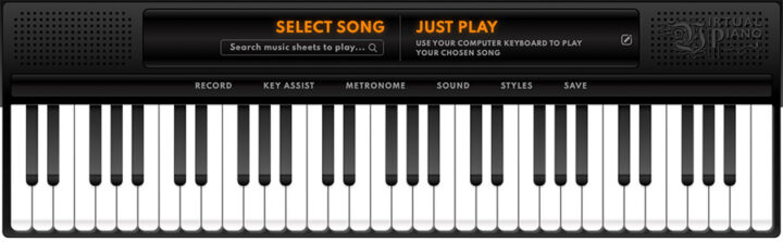 Online Piano | Keyboard to Play with A Black Key, White Key, Single Note
