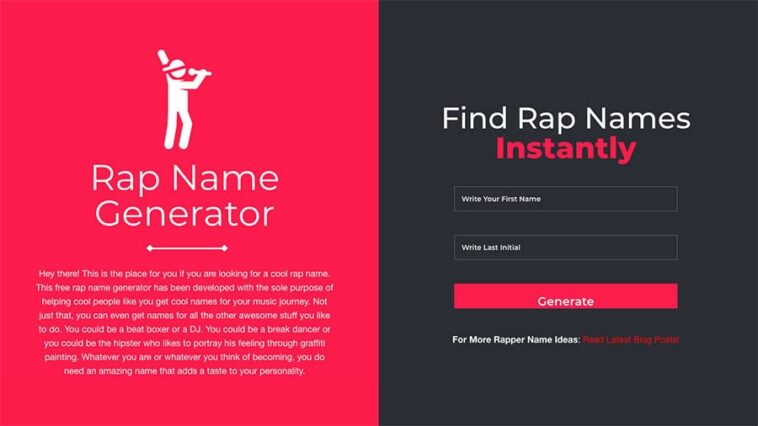 25 FREE Rap Name Generator Apps To Get Rap Name Ideas!!!