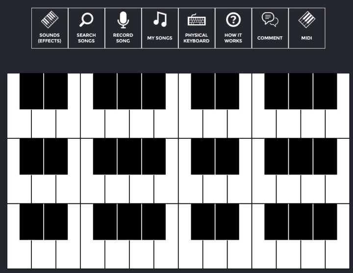 Session Town Virtual PIANO Keyboard | Play Black Keys & White Keys