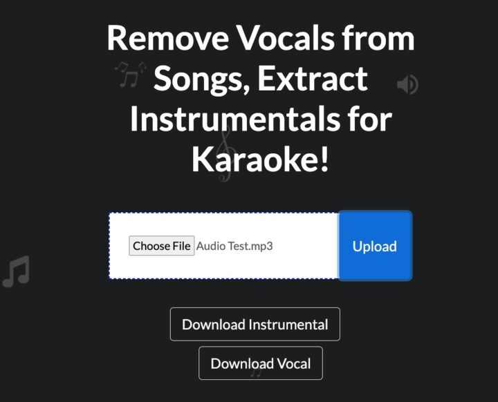 AI Vocal Remover & AI Vocal Extractor For Separating Vocals