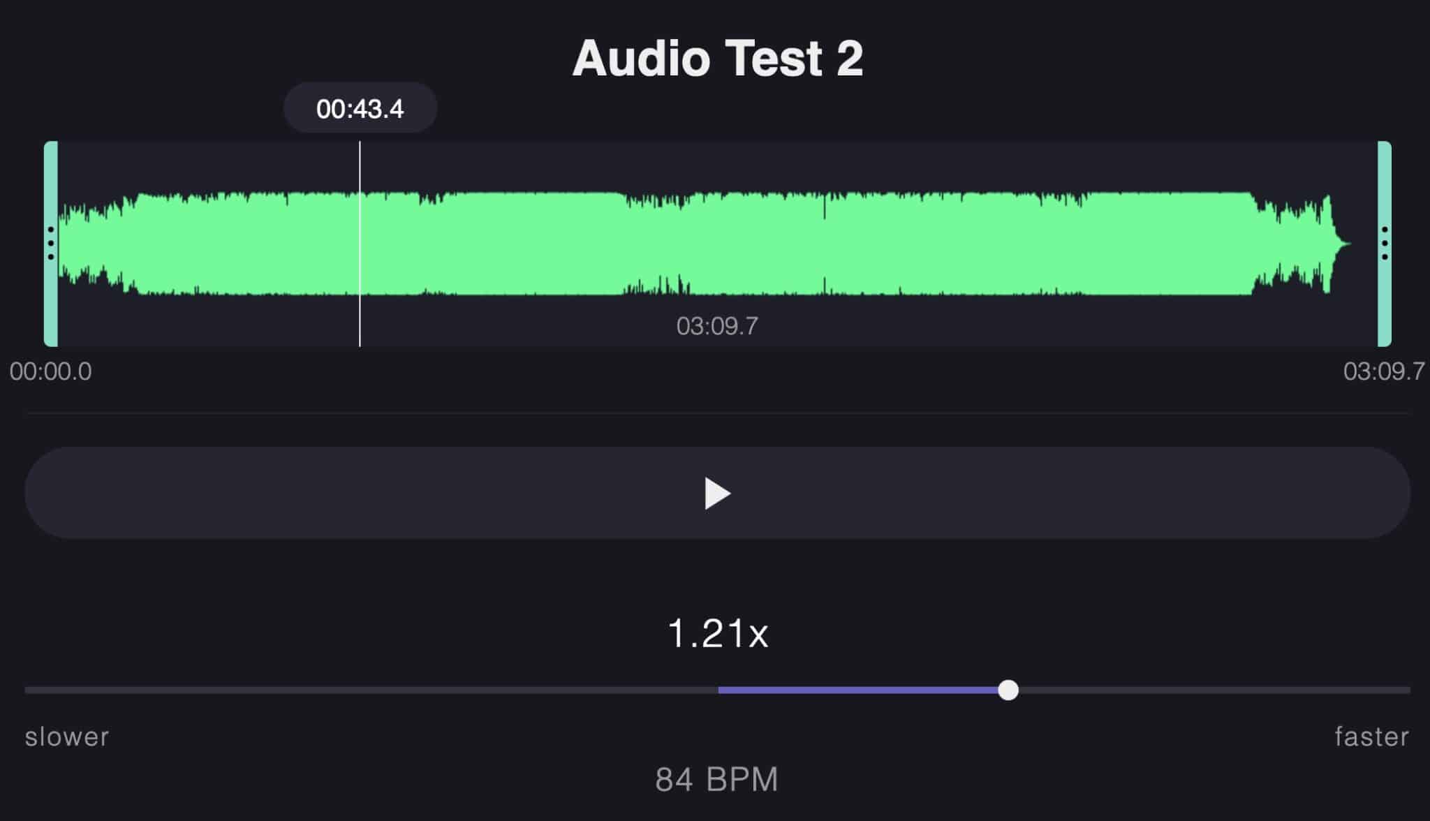 audio speed changer