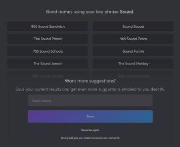 10 FREE Music Artist Name Generator Apps For Ideas   Music Gateway Band Name Generator 364x296 