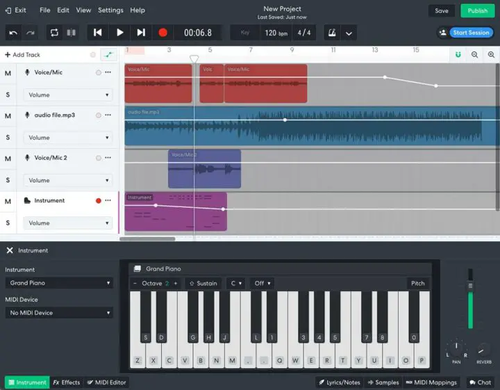 BandLab is a Free Online Beat Making Software