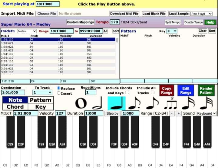 Online MIDI Editor & Player | Musical Instrument Digital Interface