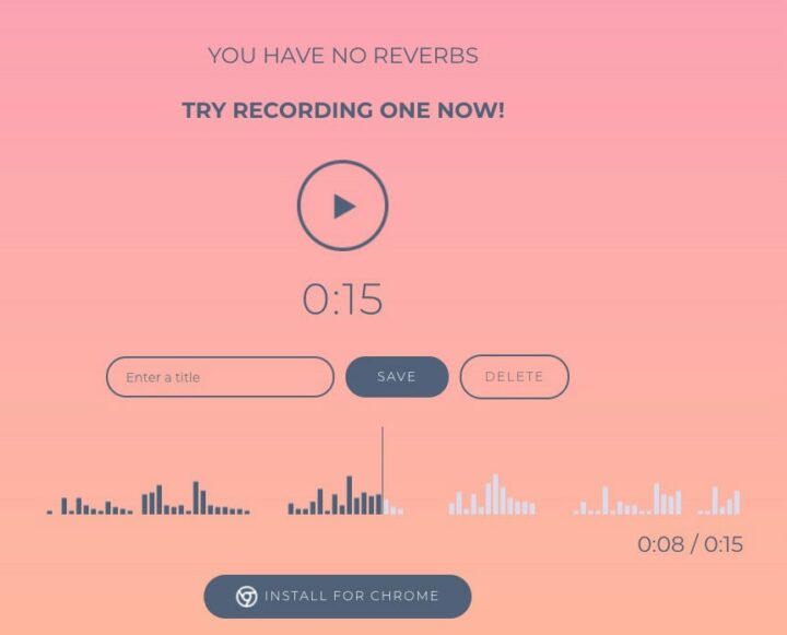 Reverb Online Song Recorder