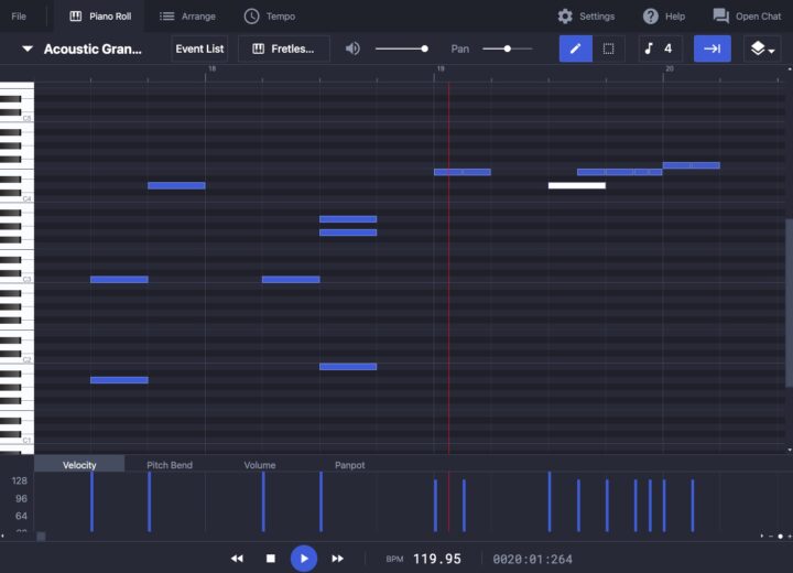 Signal Online MIDI Editor - Free Online Piano Roll Editor
