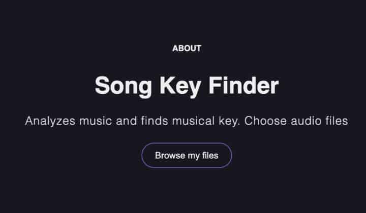 Song Key Finder | Find Song Key Online | Upload Other Audio File Options