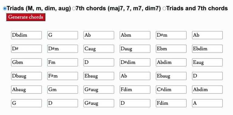 10 Best Free Chord Progression Generators ( Piano & Guitar )