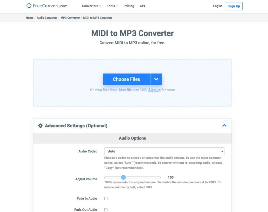 free audio converter midi to mp3