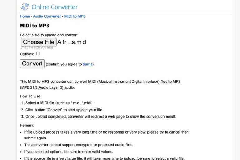 free midi to mp3 converter software