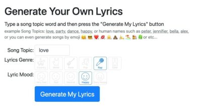 10 Free Rap Generator Apps To Get Rap Lyric Ideas