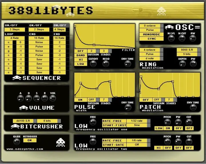 38911 Bytes - 8 Bit Plug For Chiptune Music