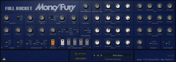 Mono/Fury | Mass Produced Analog Synthesizer
