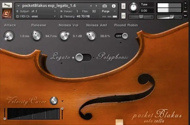 pocketBlakus Cello ( Kontact Player ) | Modern Cello