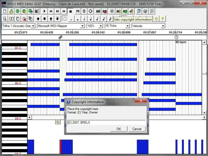Brels MIDI Editor