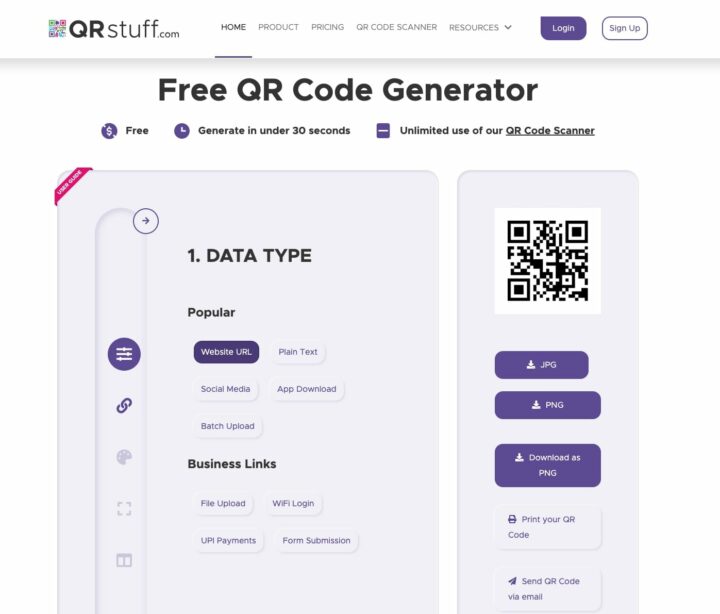 QR Stuff | Best Free QR Code Generators