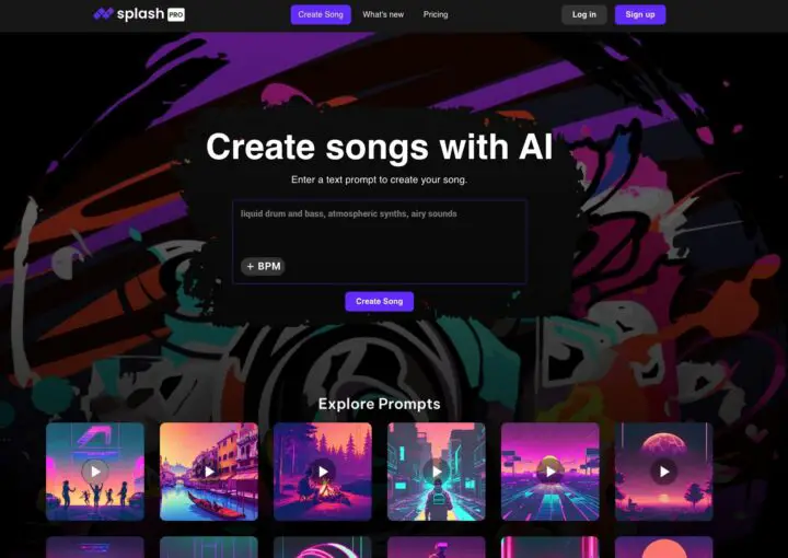 Splash Pro | AI Music Generator from Text