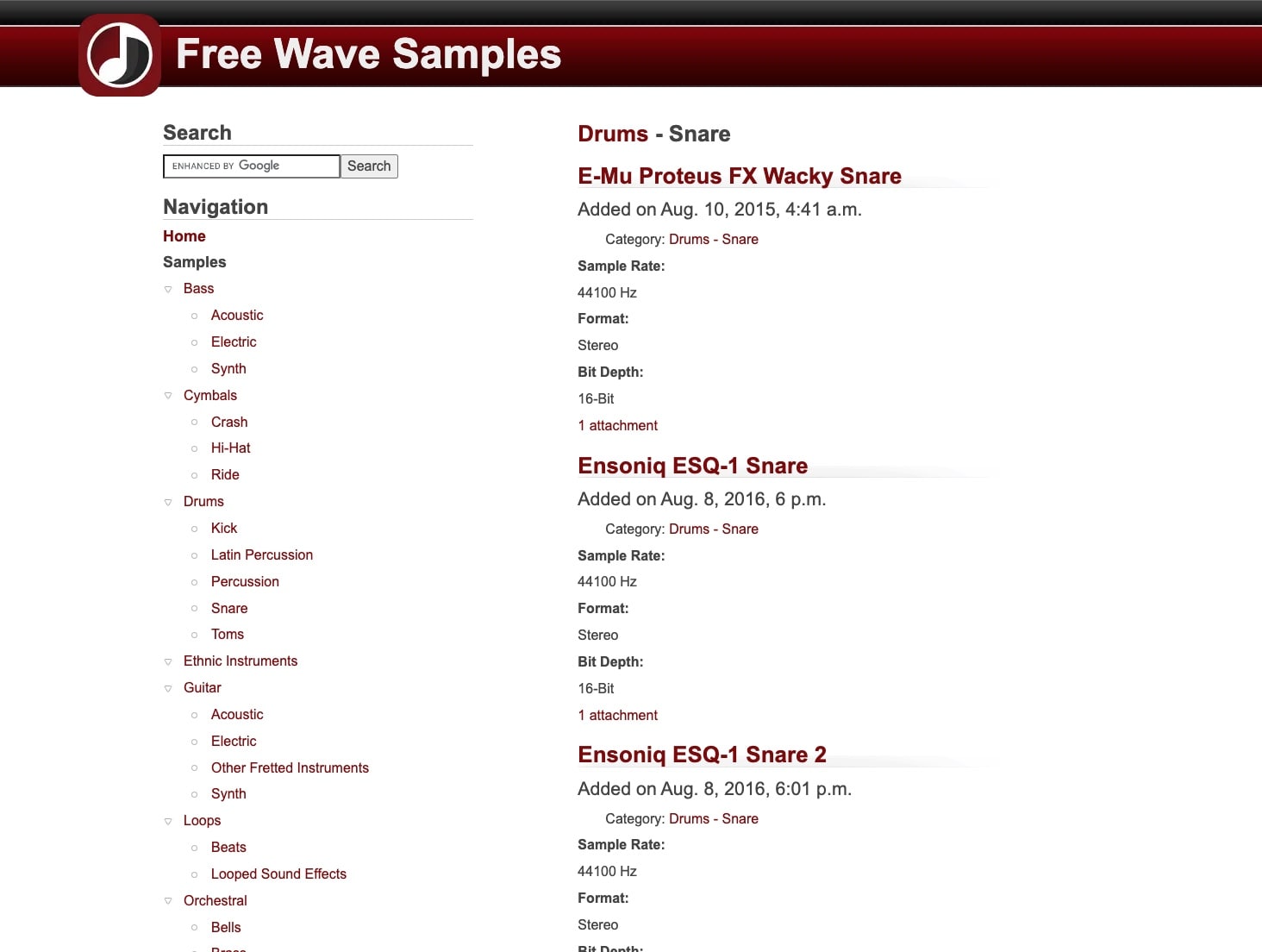 1,600 Free Snare Drum Samples, Loops, Snare Sample Packs