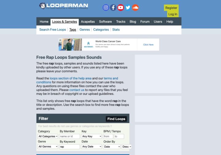 Looperman Free Rap Samples | Free Rap Beat Samples