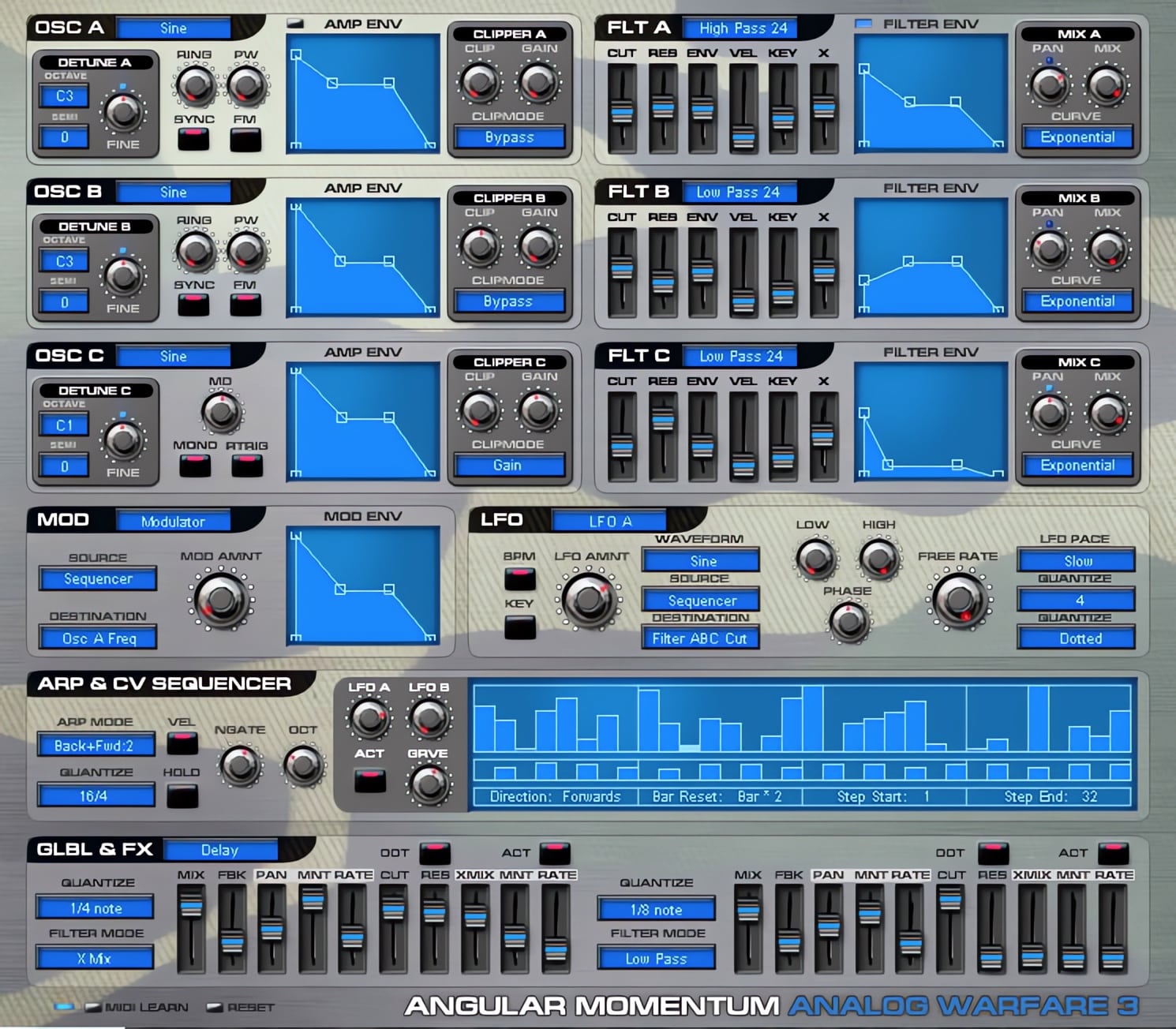 Analog Warfare VST Plugin By Angular Momentum