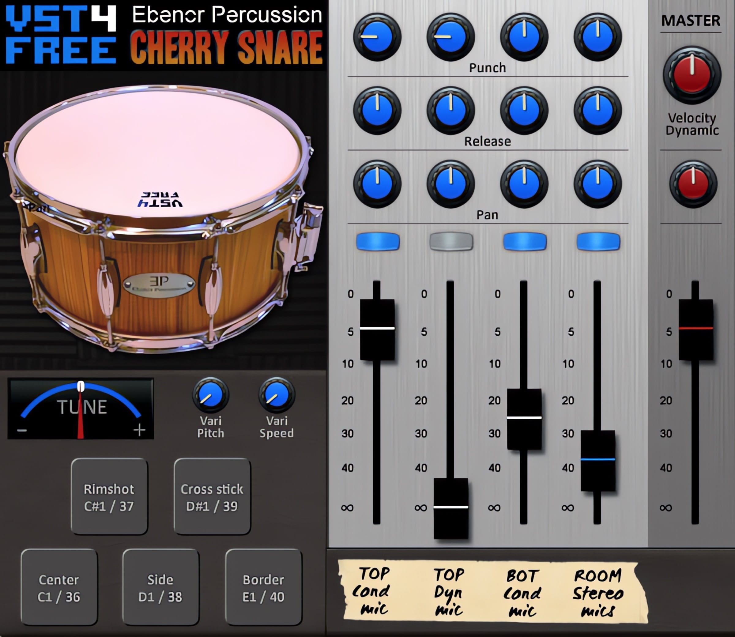 Cherry Snare VST Plugin By Plugins4Free